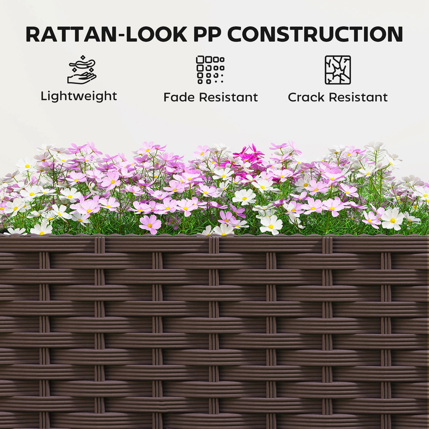 Plastic Raised Garden Bed with Legs (1)