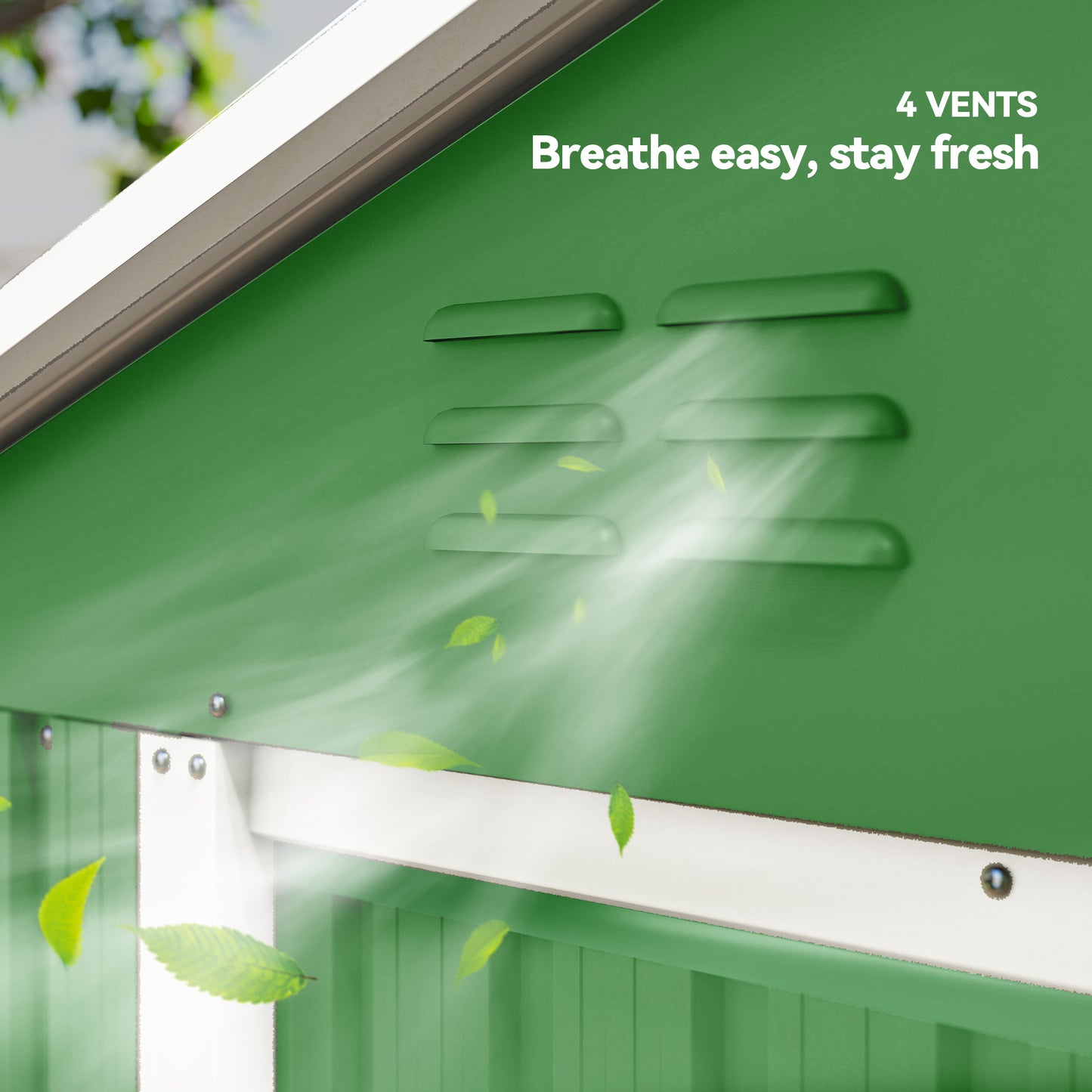 6.5 x 3.5ft Metal Garden Storage Shed