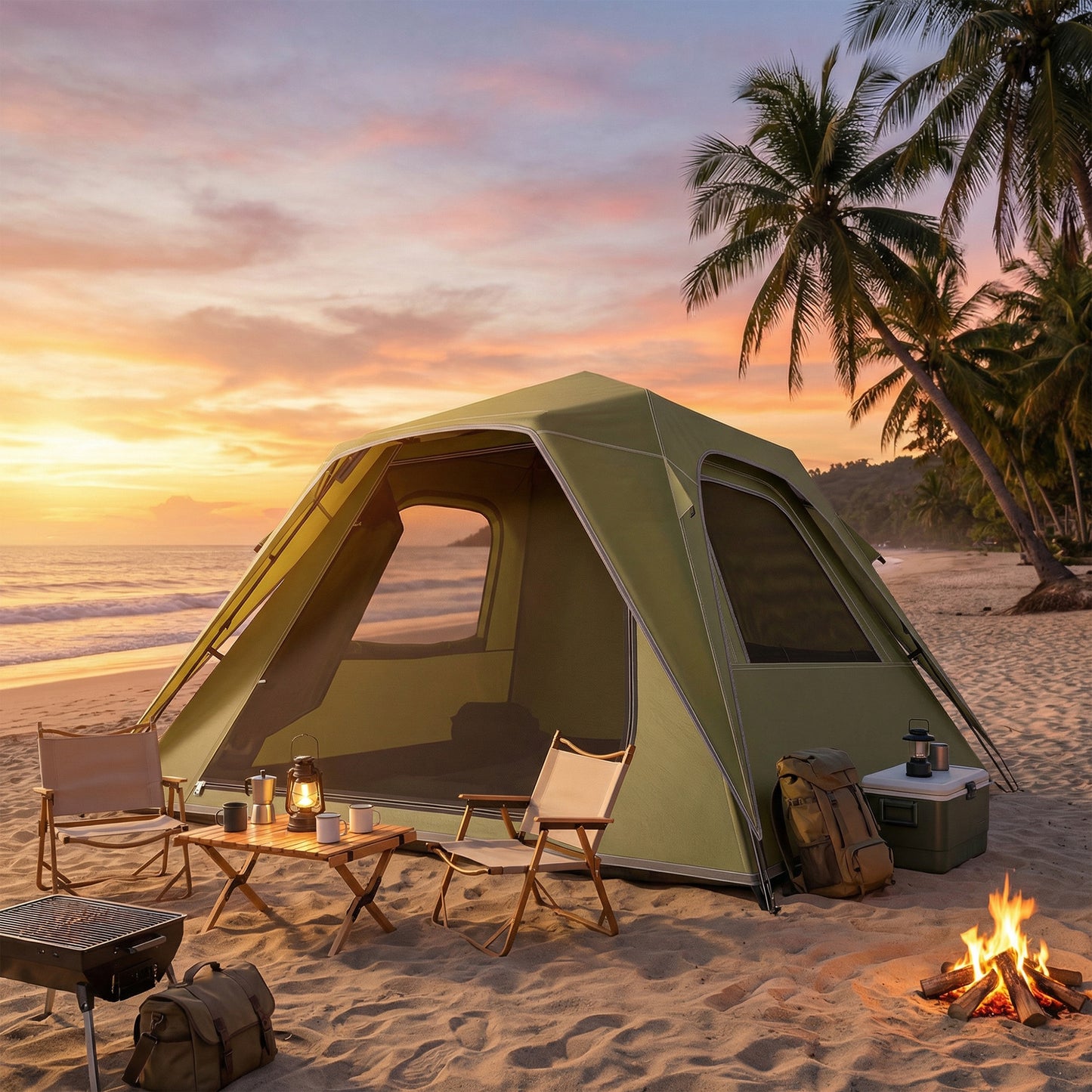 Pop Up Tent 3000mm Waterproof Camping Tents