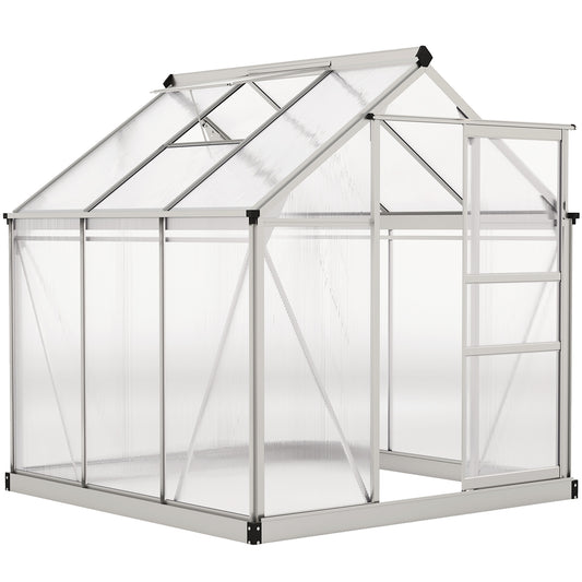 6 x 6ft Polycarbonate Greenhouse (2)