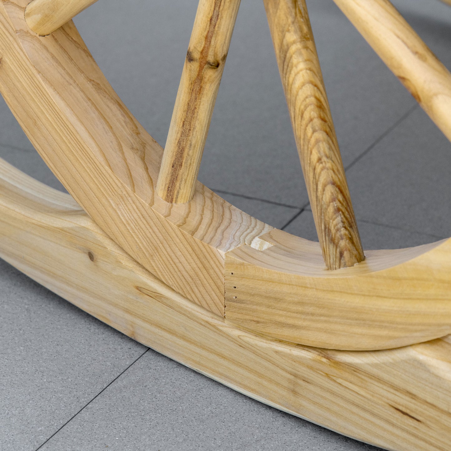 Wooden Adirondack Rocking Chair Reclining Armchair Outdoor Garden