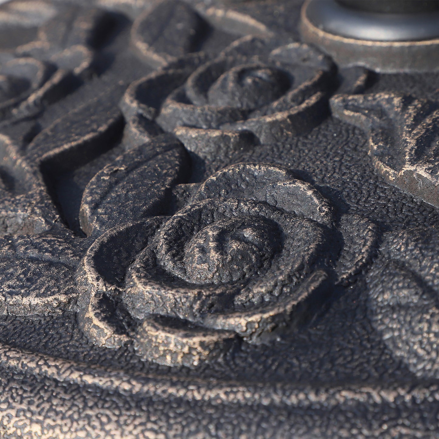 9kg Garden Parasol Base, Round Resin Cast Iron Effect Sun Umbrella