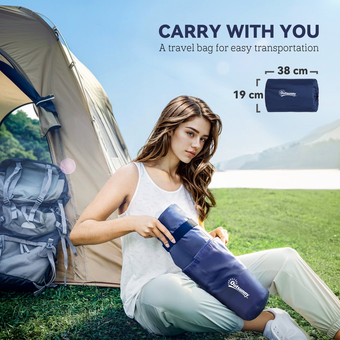 2 Person Camping Inflatable Mattress