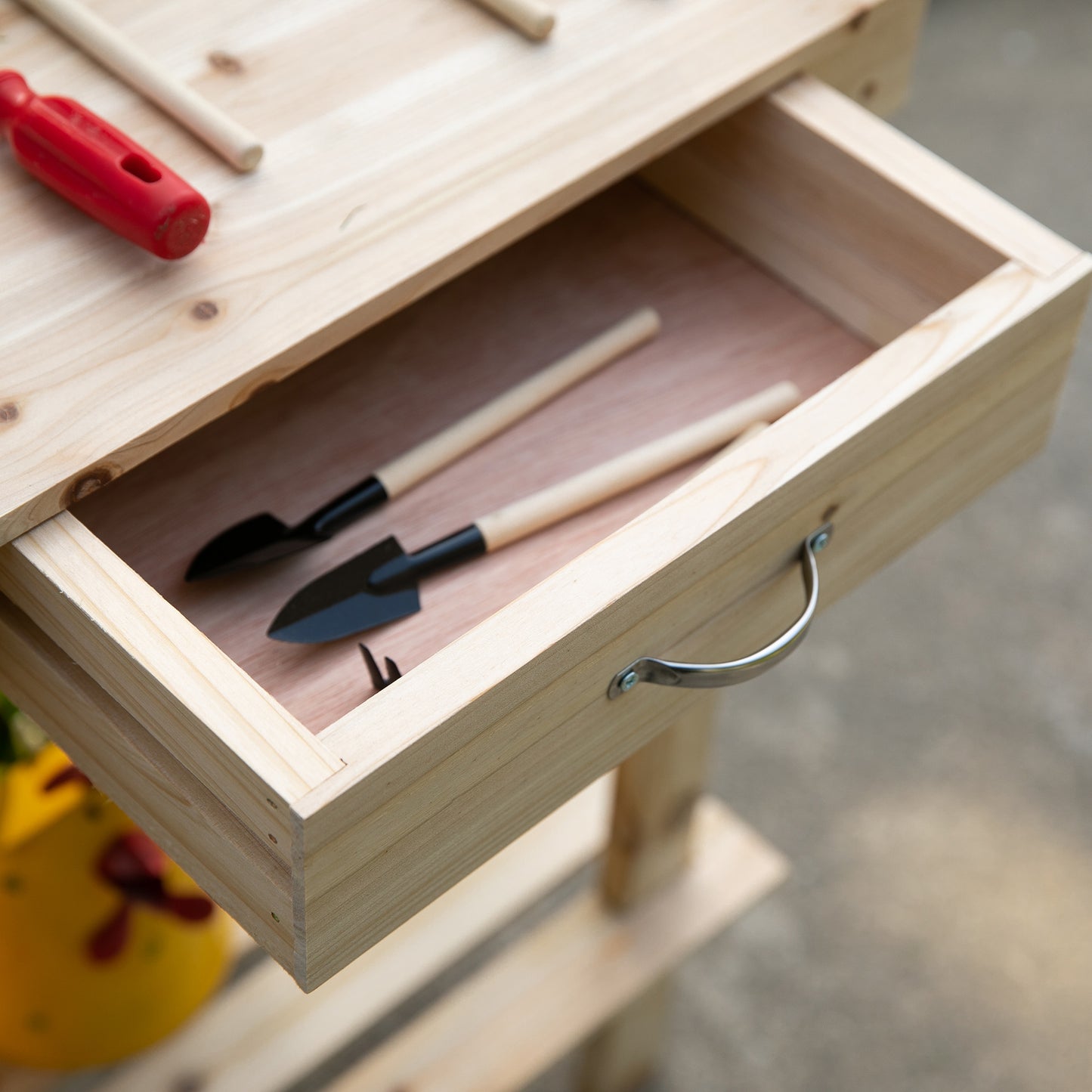 Garden Potting Bench Table, Wooden Work Station