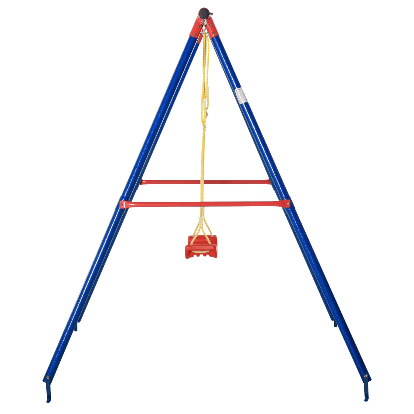 Kids Swing Set Toddler Swing Adjustable Rope Heavy Duty A-Frame