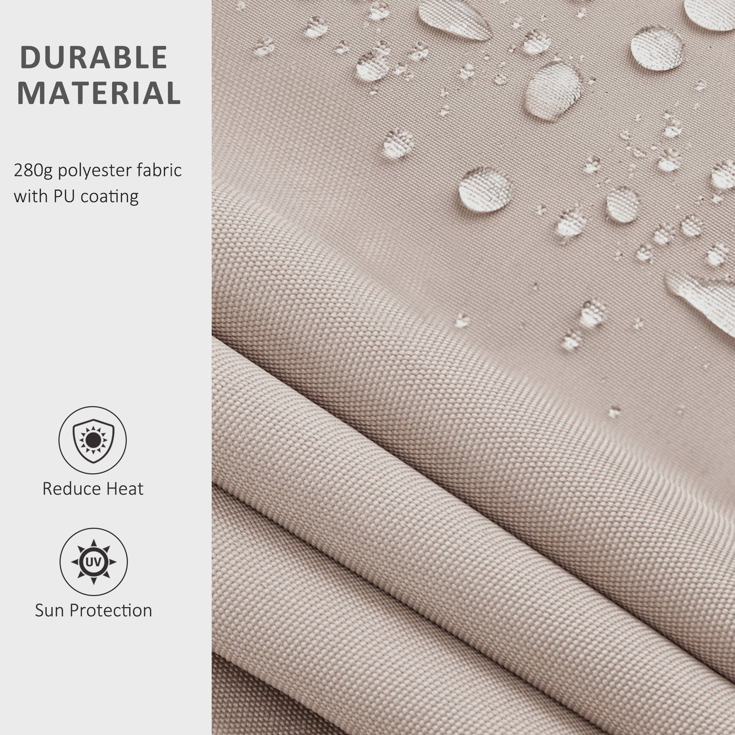 2.95Lx2.5M  Retractable Manual/Electric Awning-Cream White/White