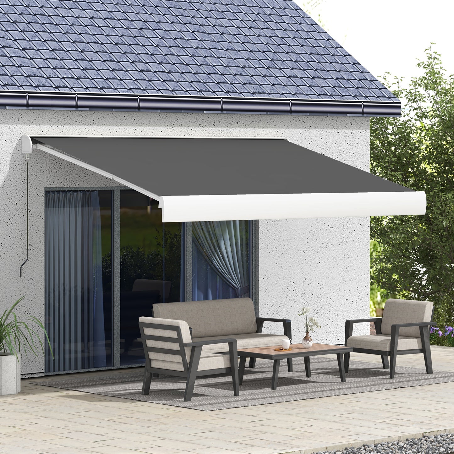 4 x 3(m) Electric Retractable Awning with Remote Controller