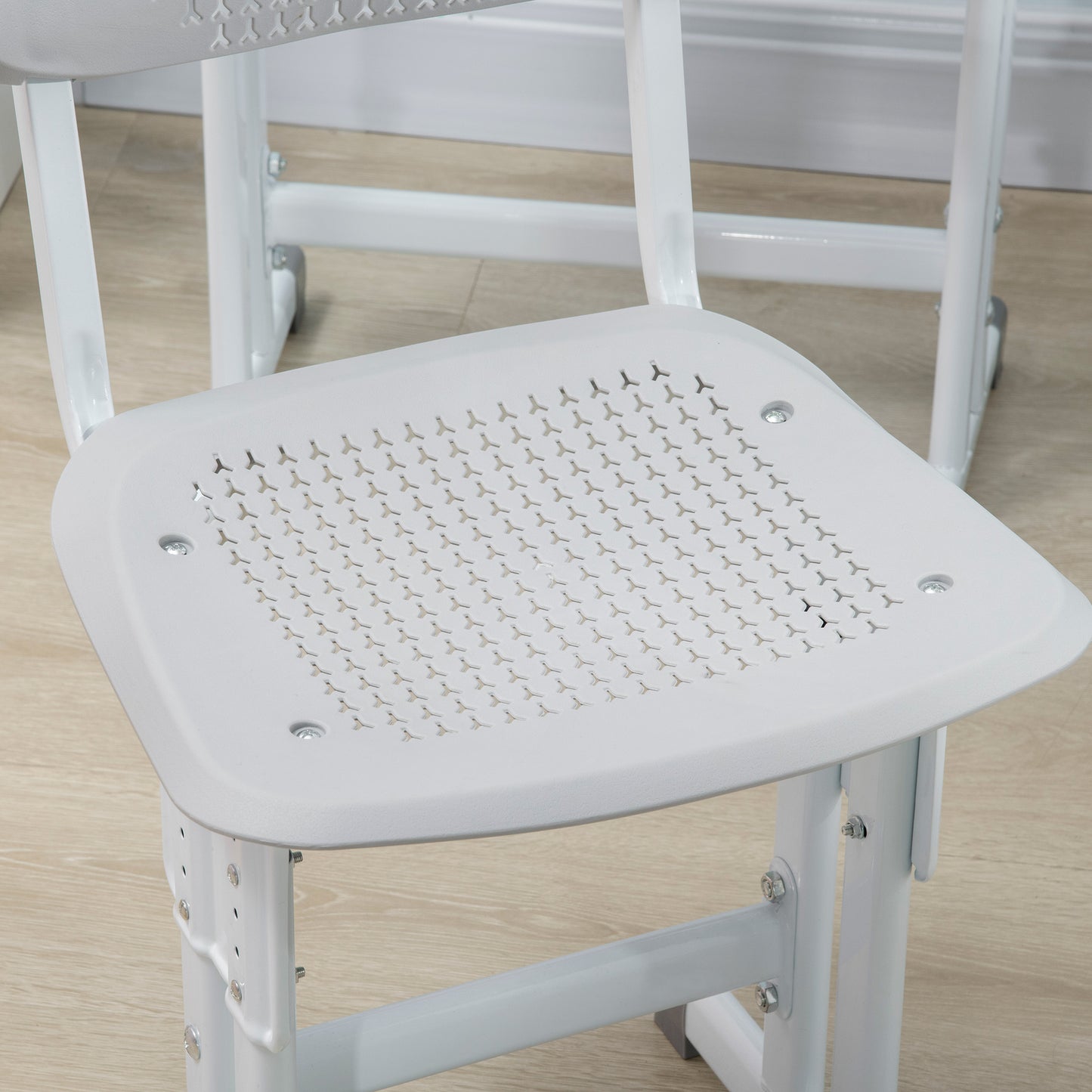 Kids Adjustable Desk and Chair Set, Book Stand, Pen Slot