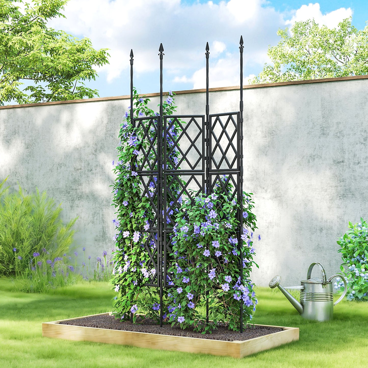 Foldable Garden Trellis, Lattice Climbing Support Trellis for Garden