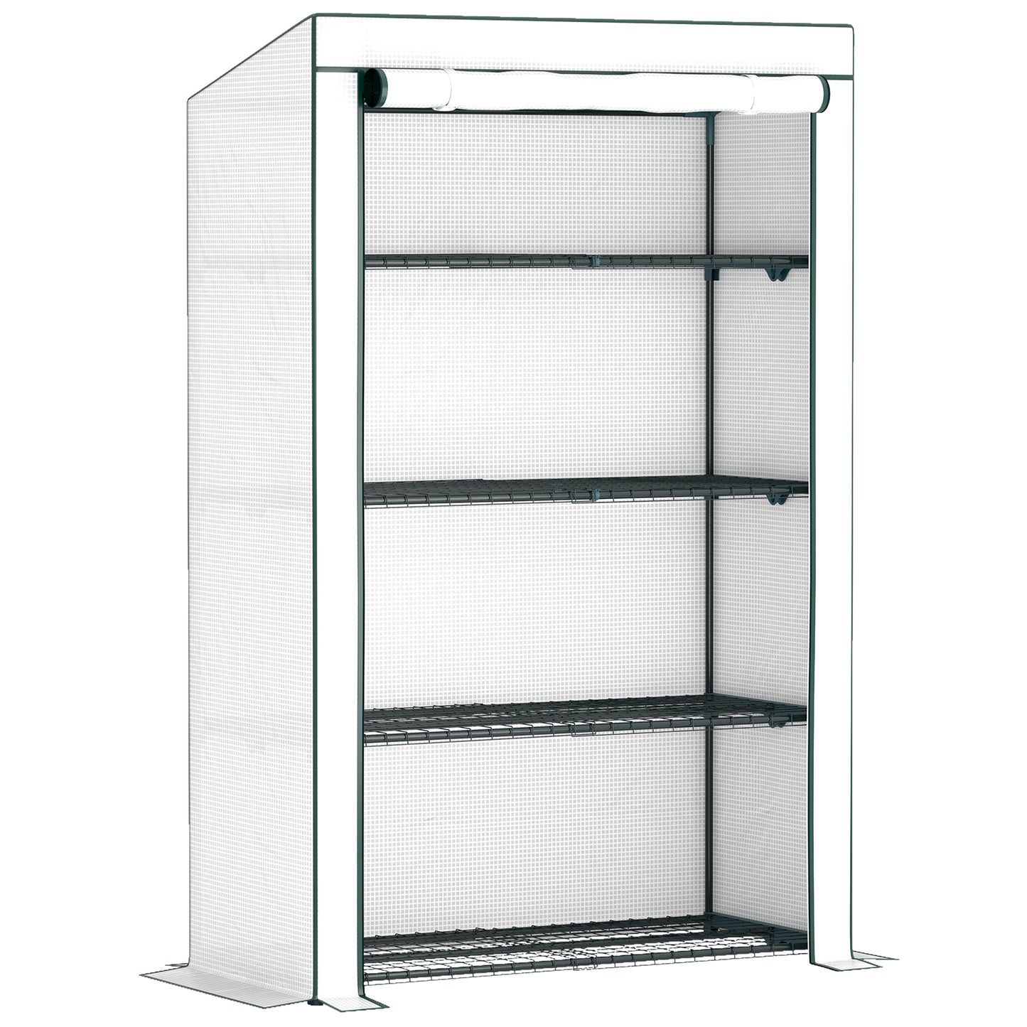 Four-Tier Mini Greenhouse - Green/White