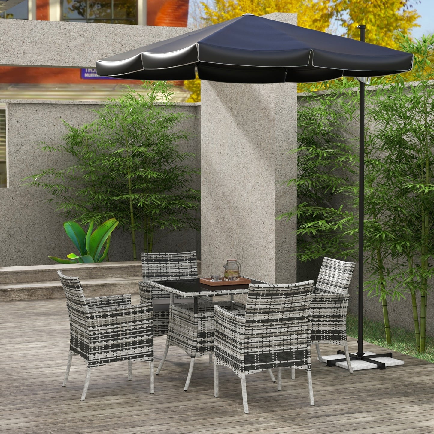 Five-Pieces Rattan Dining Set