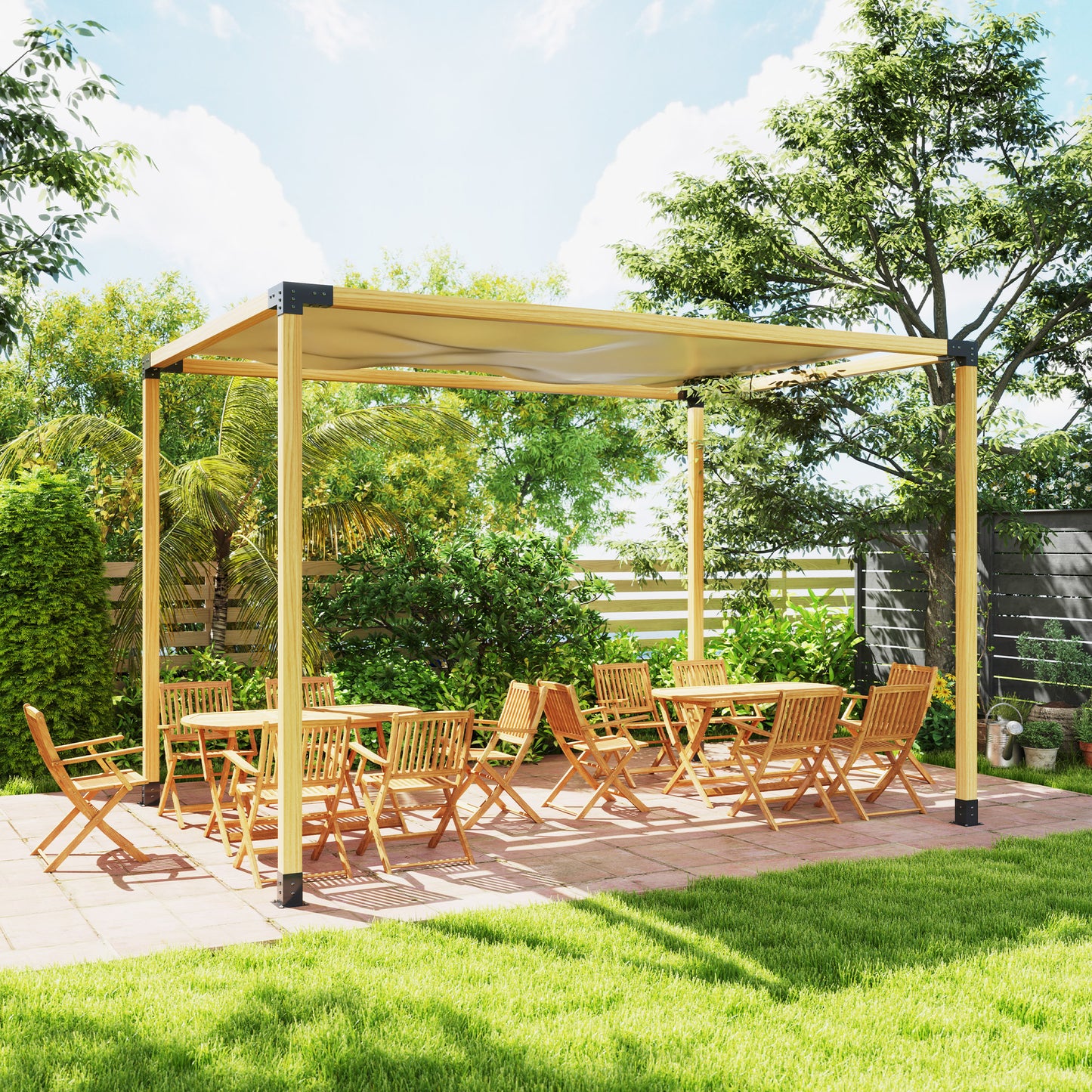 Pergola Kit, DIY Pergola Brackets with 3-Way Pergola Corner Brackets