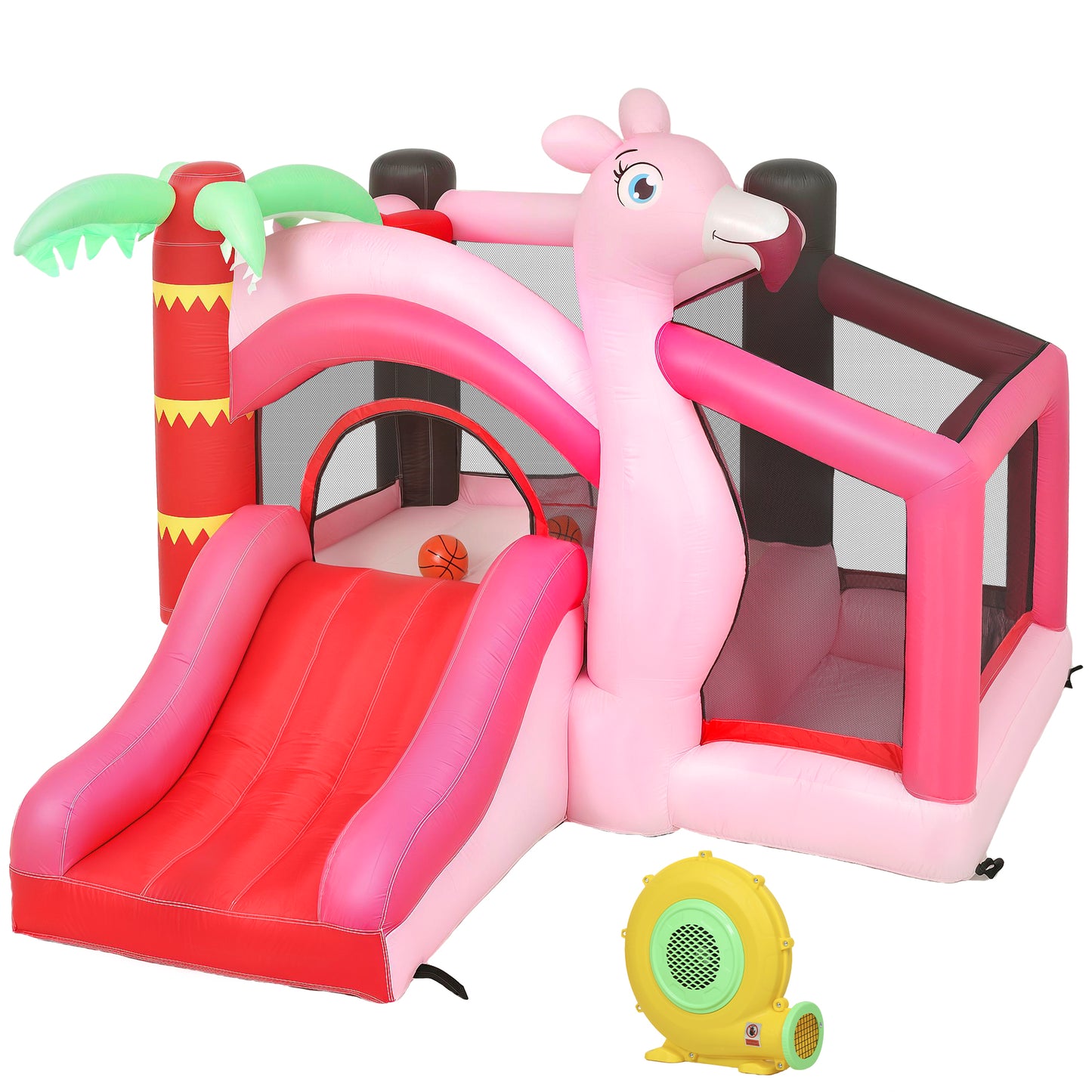 Inflatable Bounce House for Kids with Slide, Ball Pit
