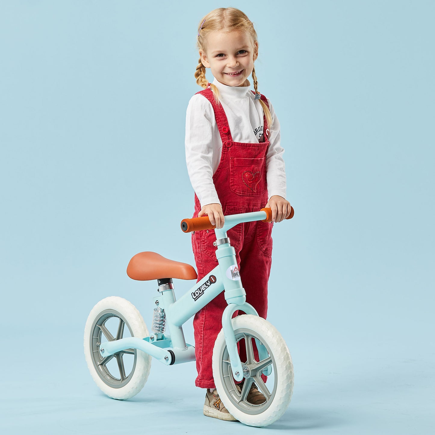 12" Kids Balance Bike No Pedal Bicycle EVA Tyre Adjustable Seat