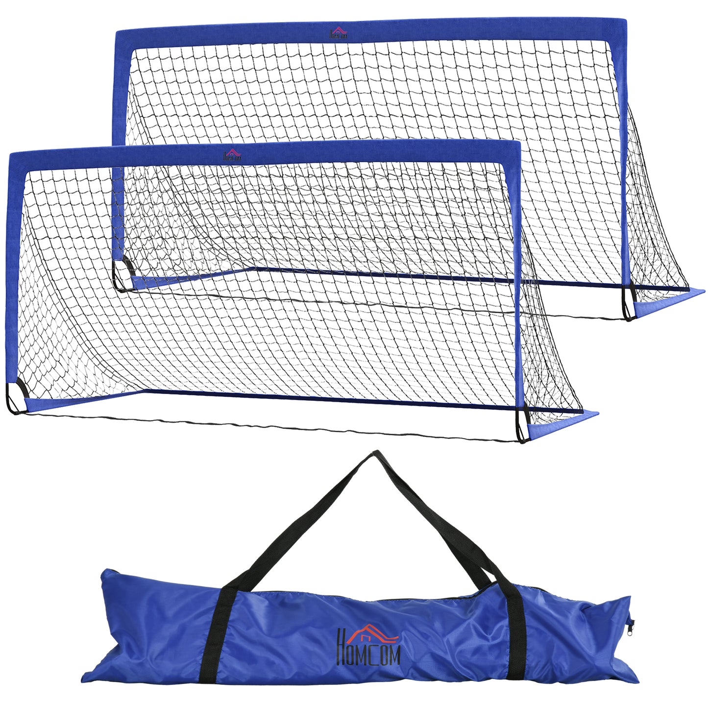 Set of 2 Football Goal Net 6 x 3 ft Foldable Outdoor Sport Training