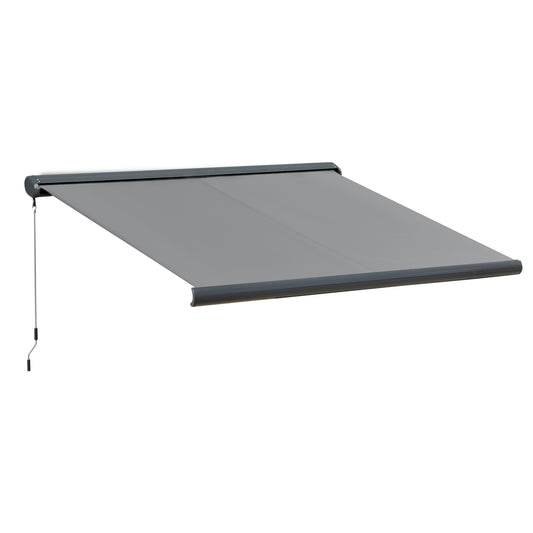 Cassette Electric Manual Awning Door Window Retractable Canopy w/