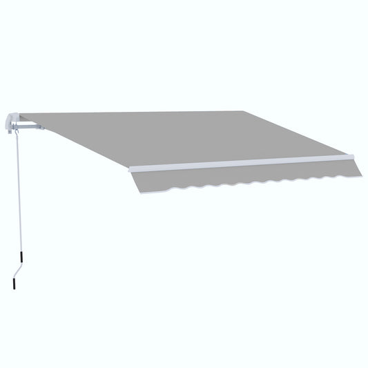 Garden Patio Manual Awning Canopy Sun Shade Shelter Retractable 4