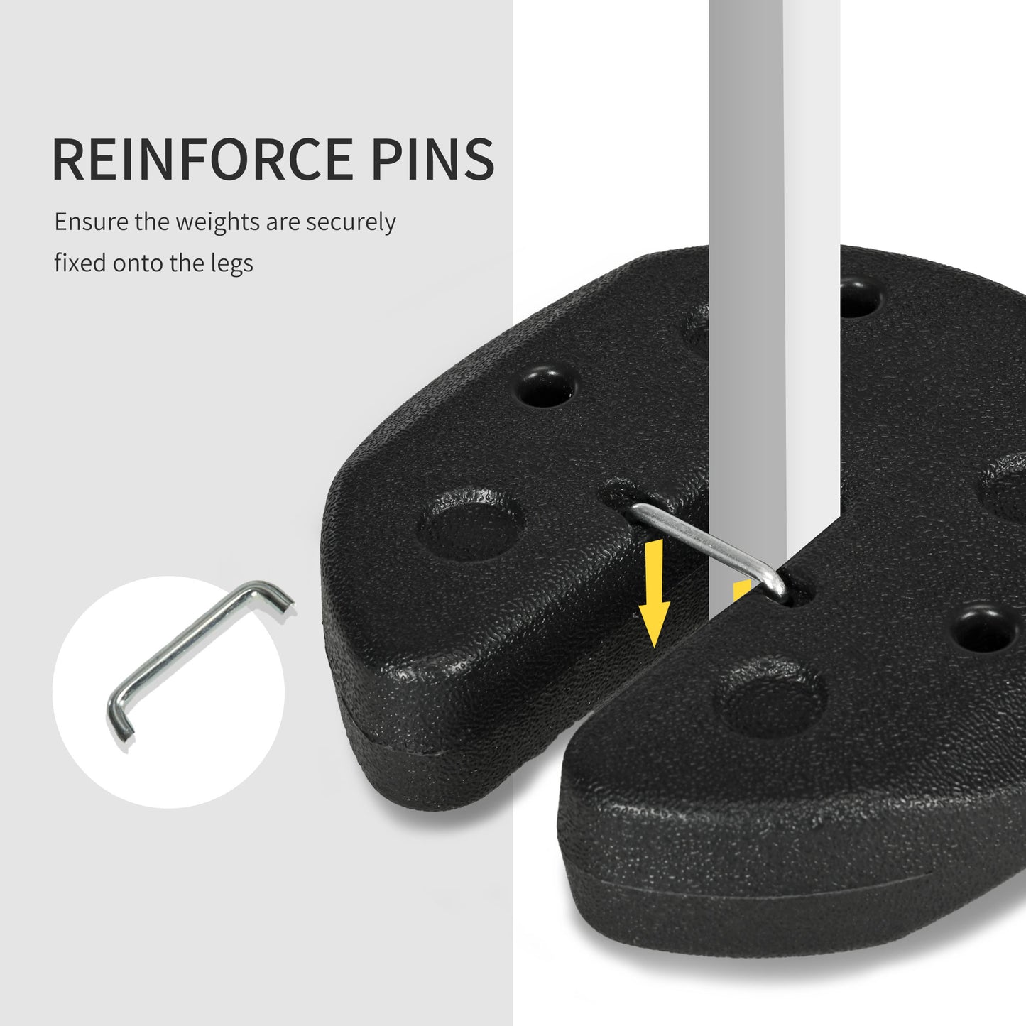 Gazebo Weights Set of 8, 24KG Weights for Gazebo Legs