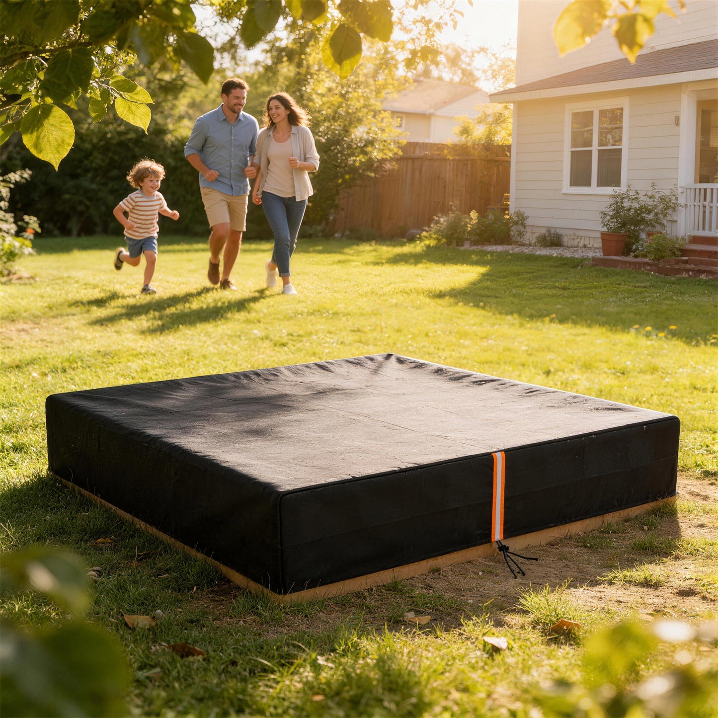 Sandbox Cover, Square Sandpit Cover Waterproof Dustproof UV