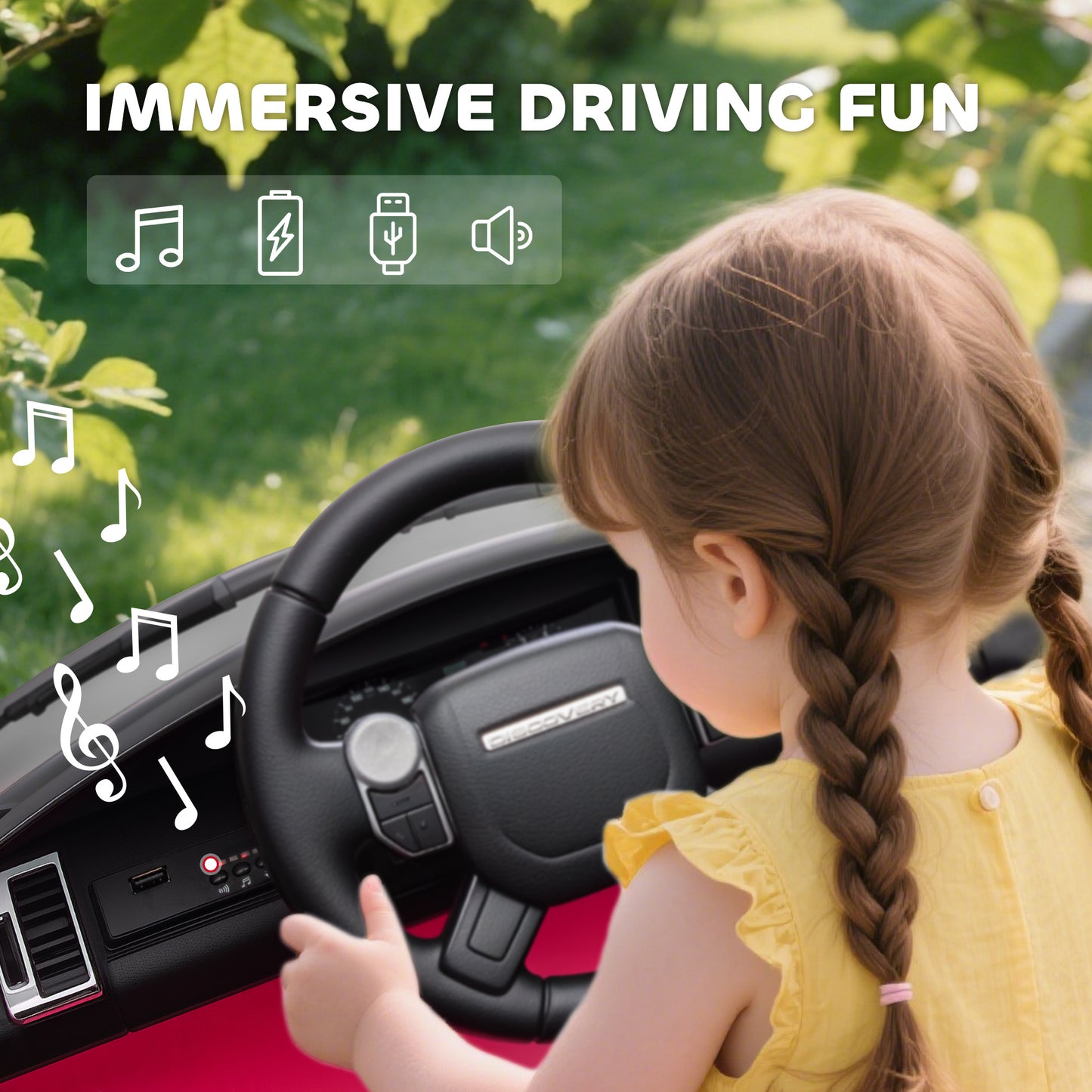 Land Rover Discovery Licensed 12V Kids Electric Car with Remote
