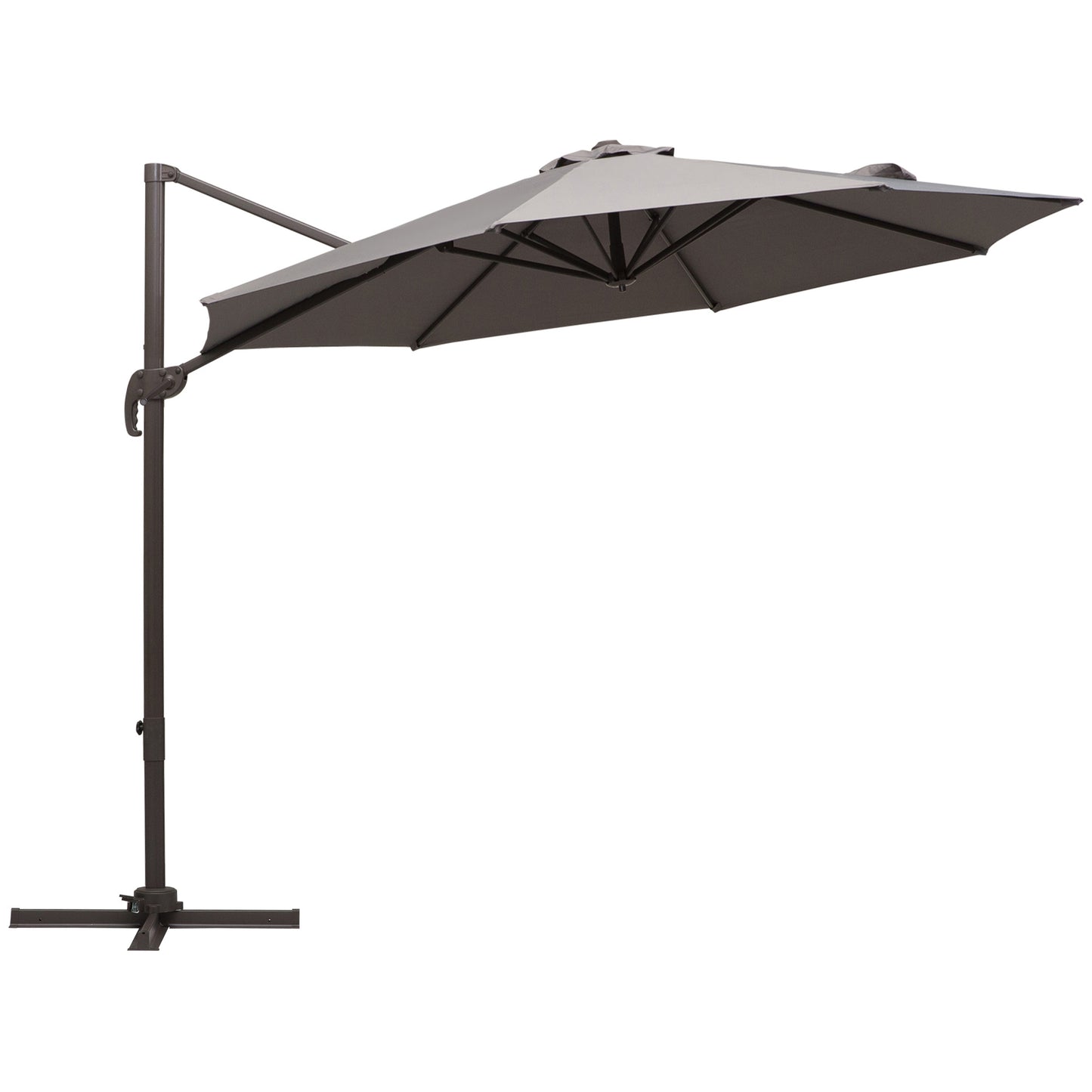 3m Cantilever Aluminium Frame Outdoor Garden Parasol