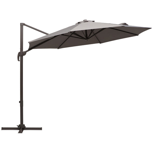 3m Cantilever Aluminium Frame Outdoor Garden Parasol