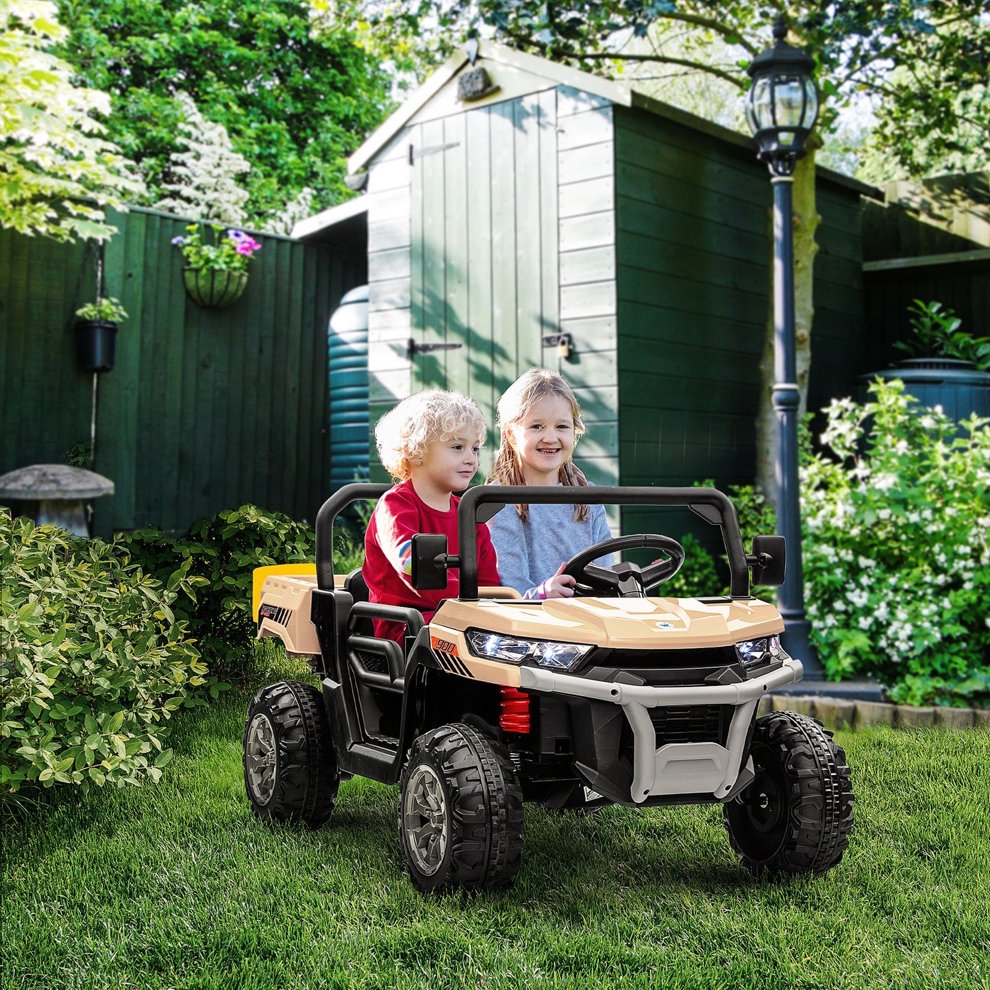 12V 2 Seater Kids Electric Ride-On Car with Electric Bucket
