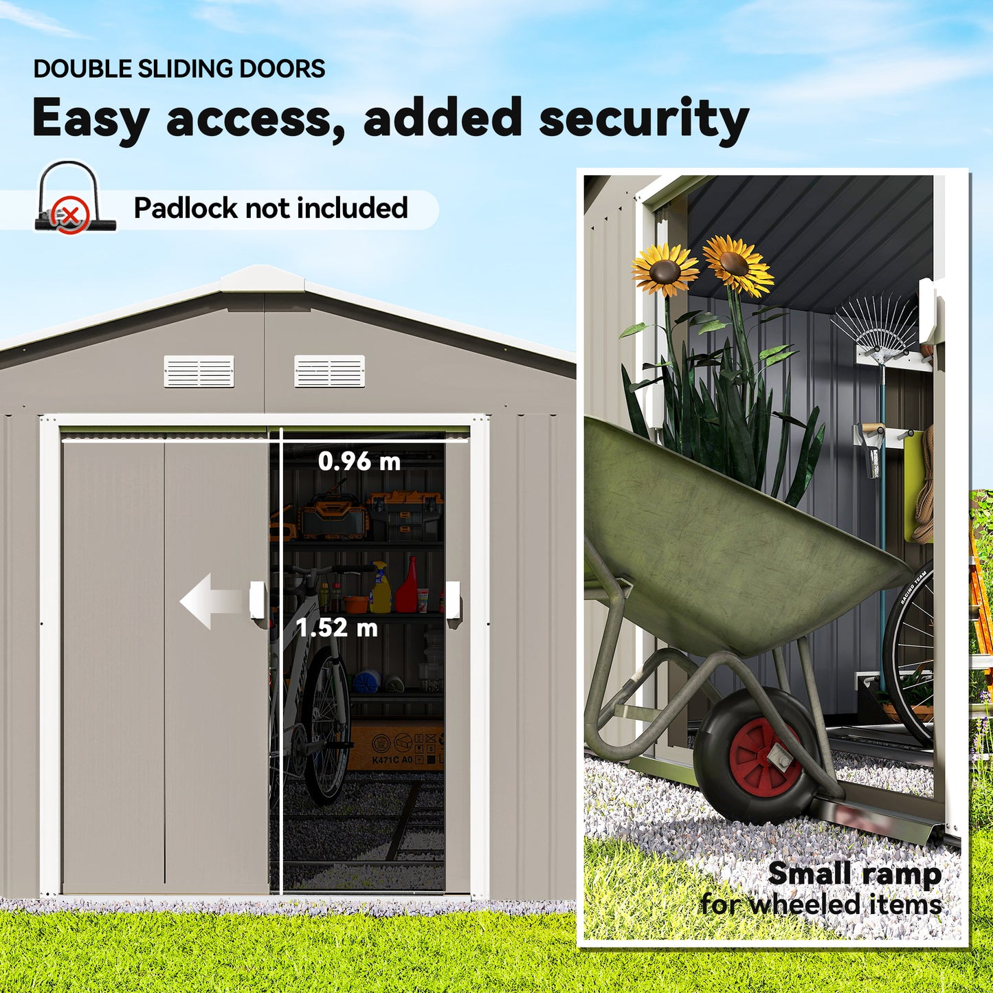 13 x 11ft Large Garden Shed