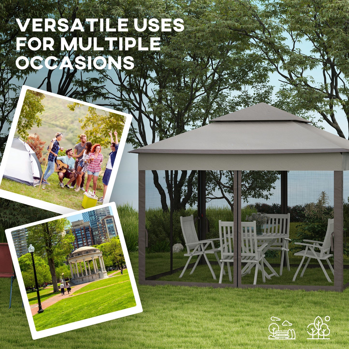 3.25 x 3.25m Pop Up Gazebo