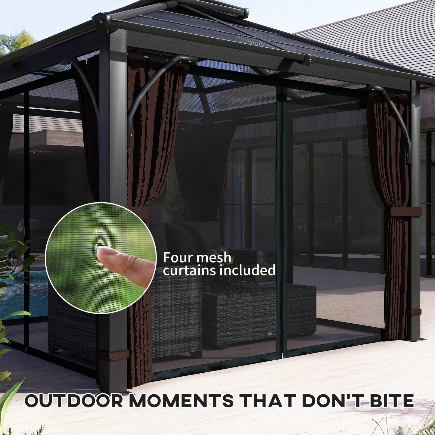 3 x 3(m) Hardtop Gazebo Canopy
