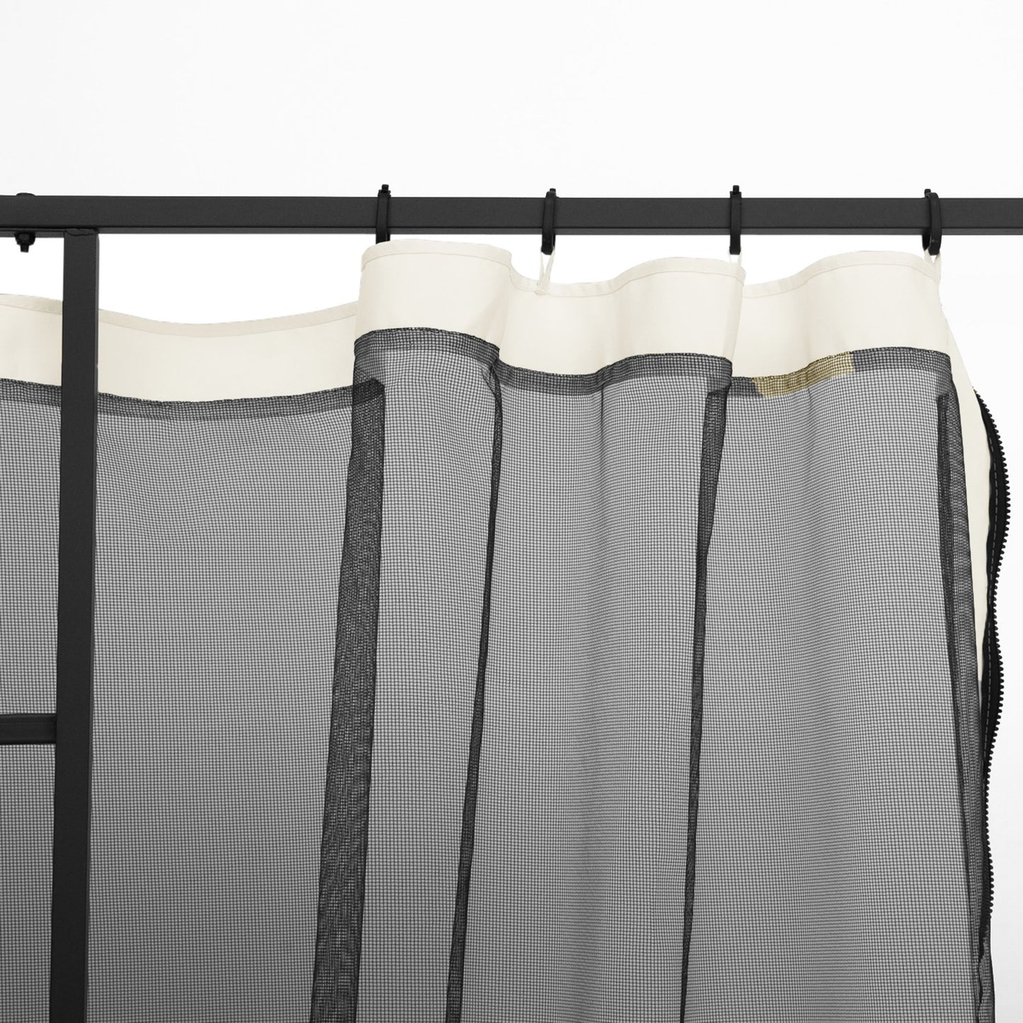 302 x 207cm Universal Replacement Mesh Sidewall Netting for Gazebos