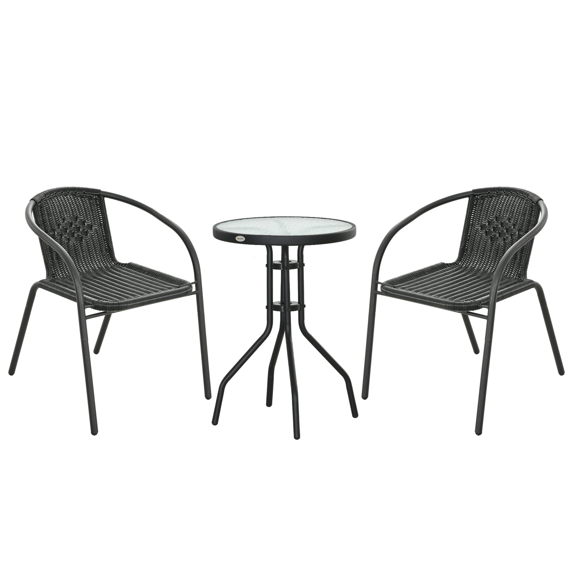 3 Pieces Rattan Bistro Set (4)