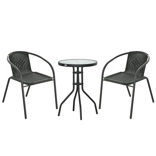 3 Pieces Rattan Bistro Set (4)