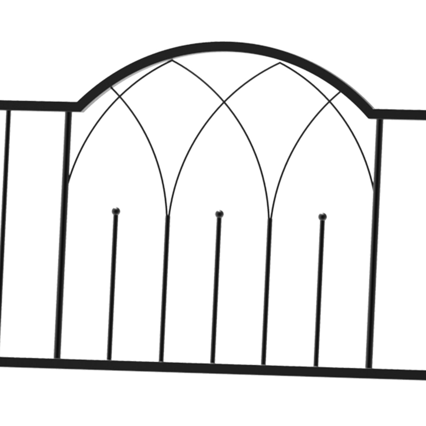 Garden Metal Arch Bench Outdoor Patio Rose Trellis Arbour Pergola