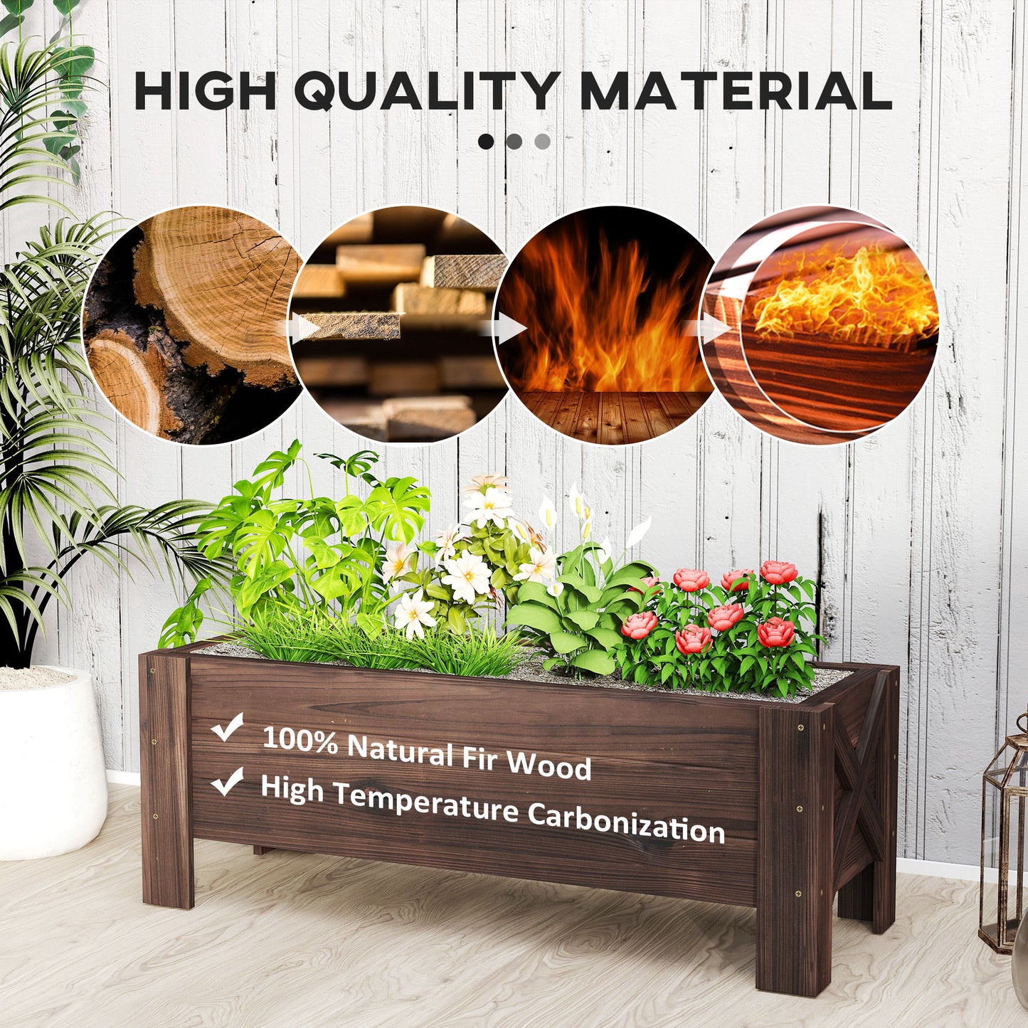 58L Garden Raised Bed Planter Grow Containers