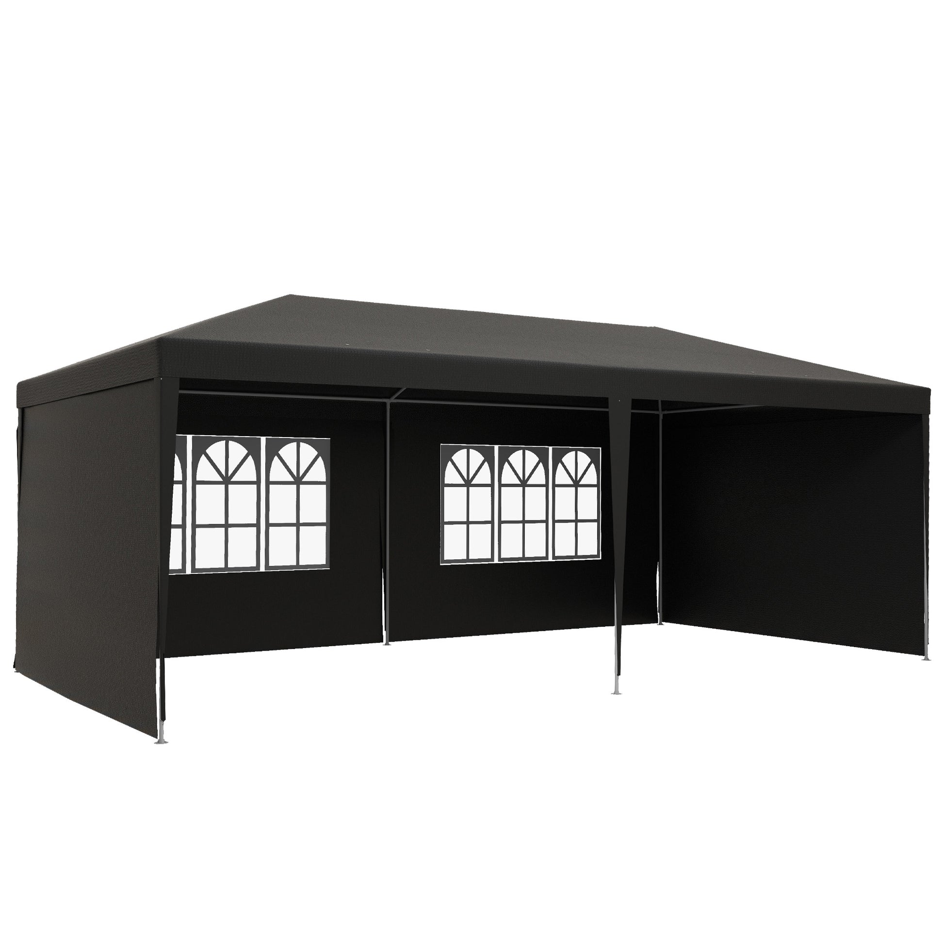 2.95 x 5.83 m Semi-Open Gazebo