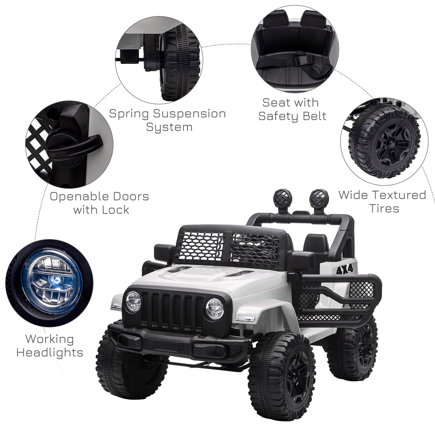 12V Kids Electric Ride On Car Truck Toy SUV with Remote Control