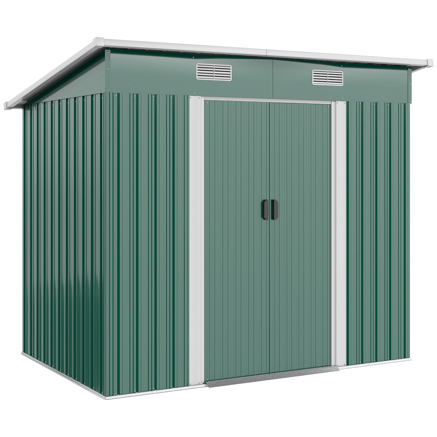 7 x 4ft Outdoor Storage Shed with Foundation Kit