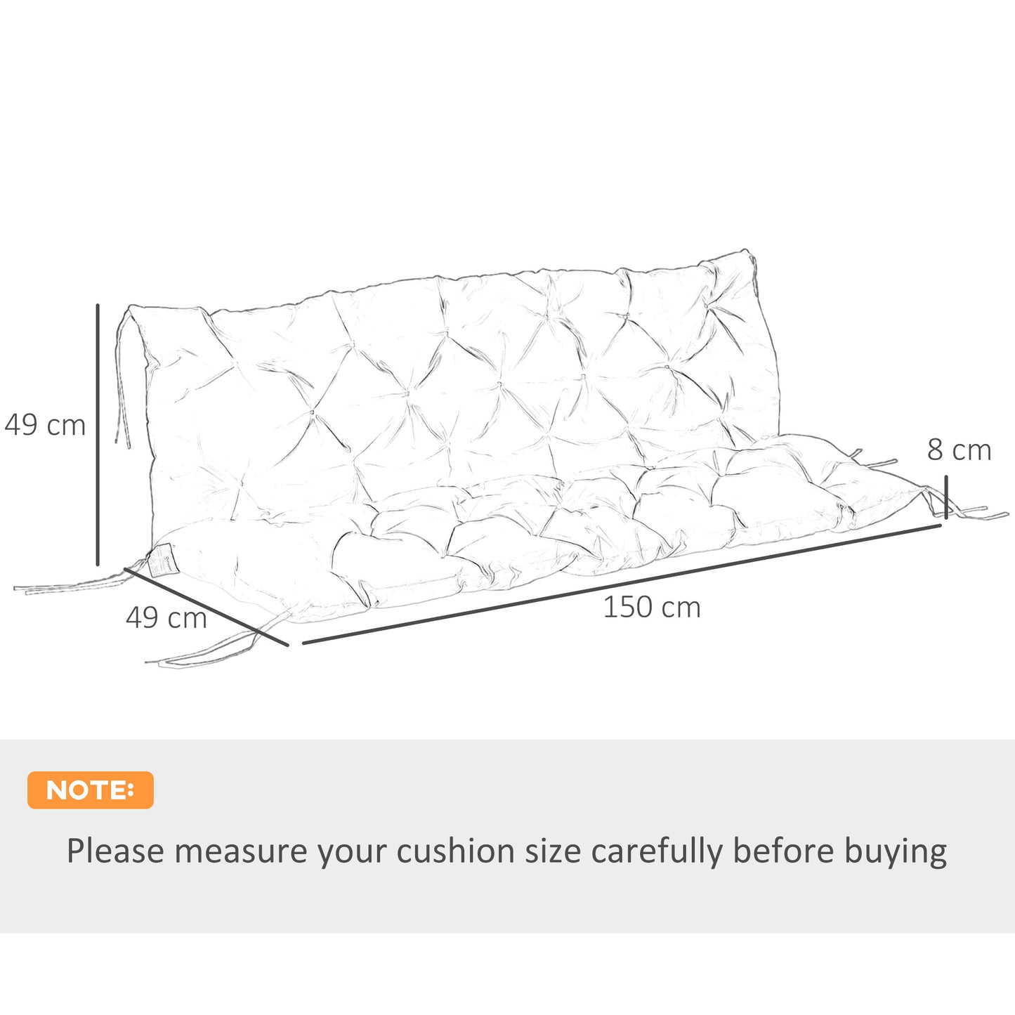 Three-Seater Bench Cushion