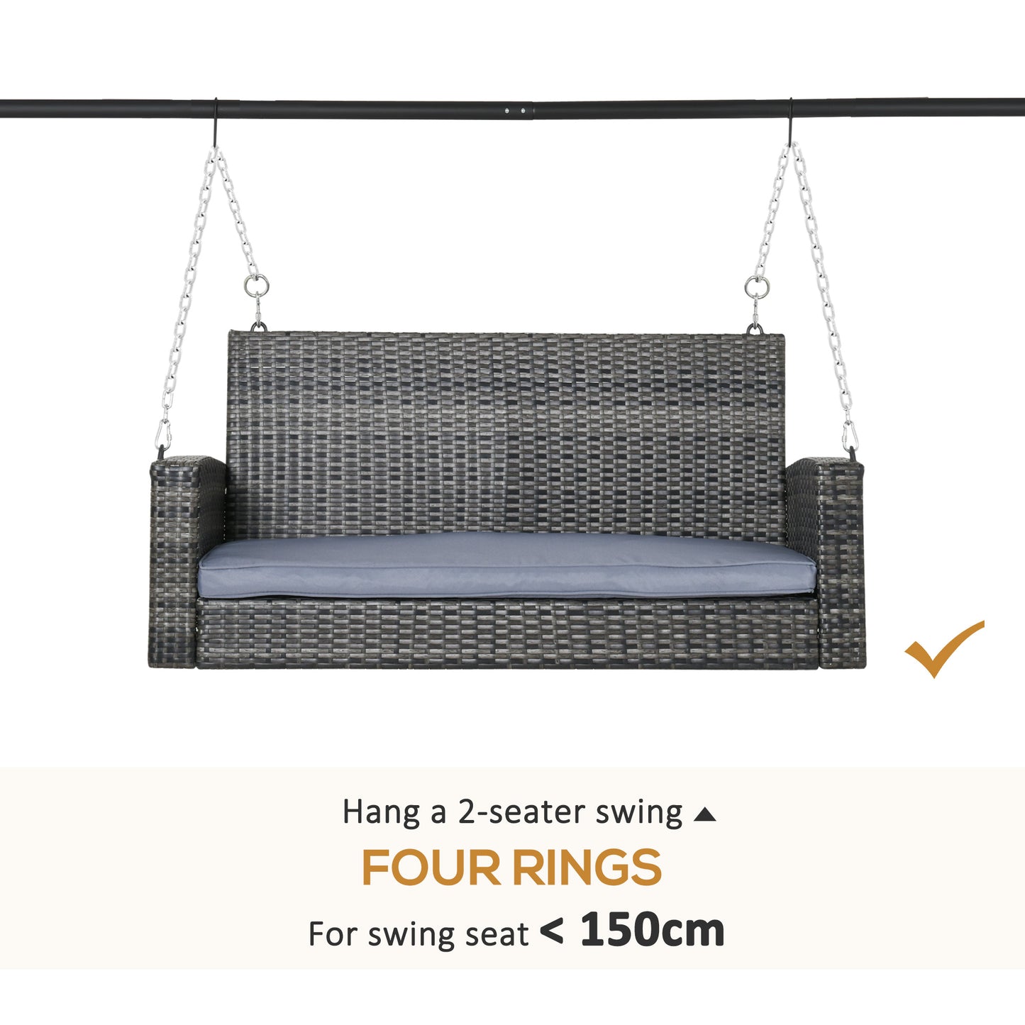 Steel Frame Multi-Swing Seat Frame