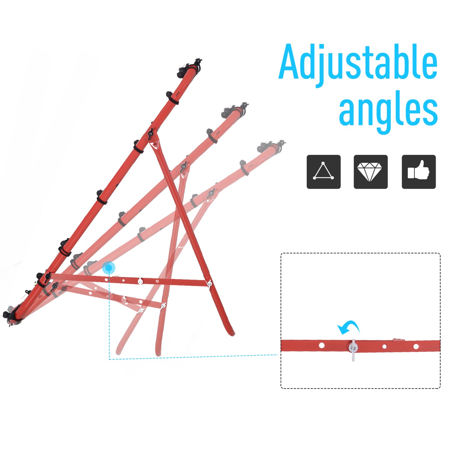 Rebounder Net, Practise Kickback Goal, for Teens, Adults Training