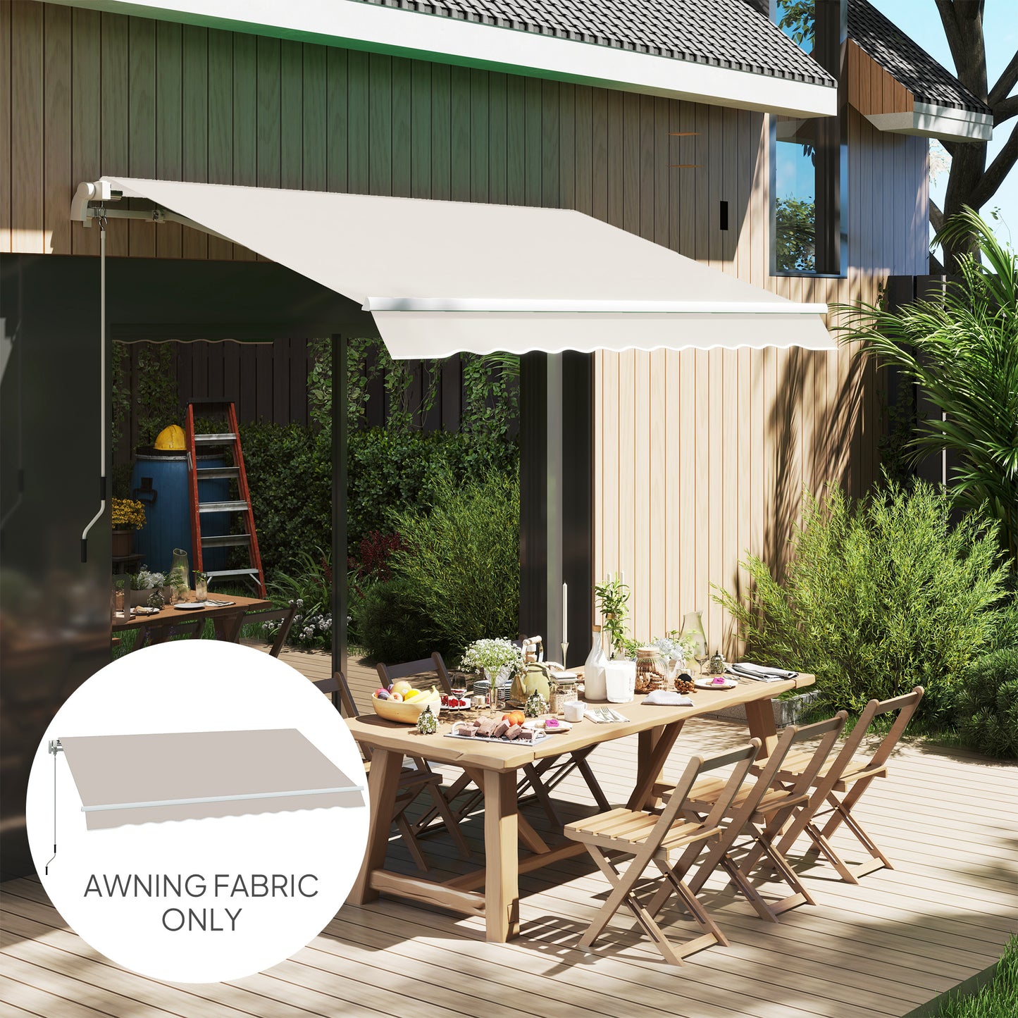 Awning Replacement Canopy, Water Resistant UPF 50+ Sun Shade Cover