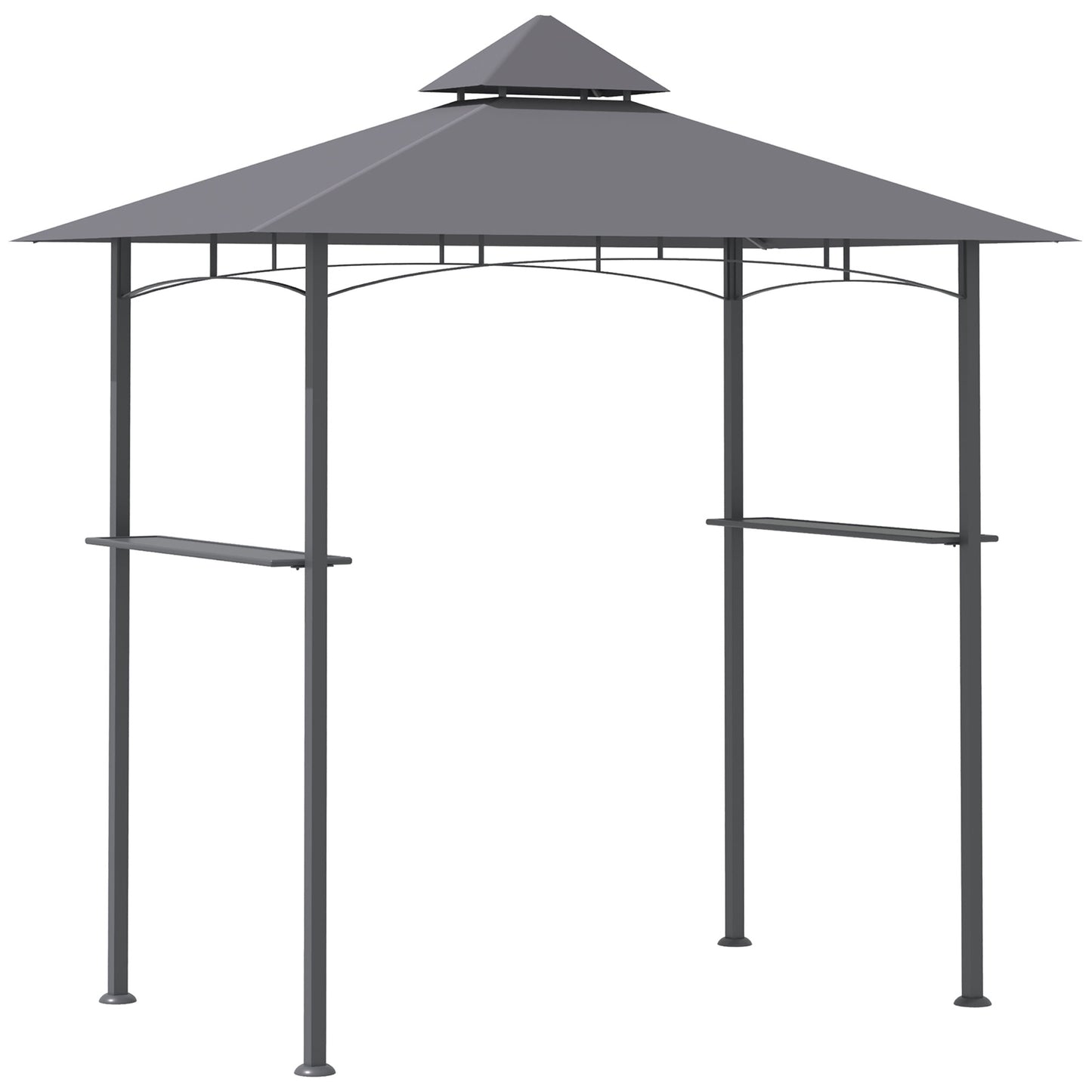 2.5M (8ft) New Double-Tier BBQ Gazebo Grill Canopy Barbecue Tent