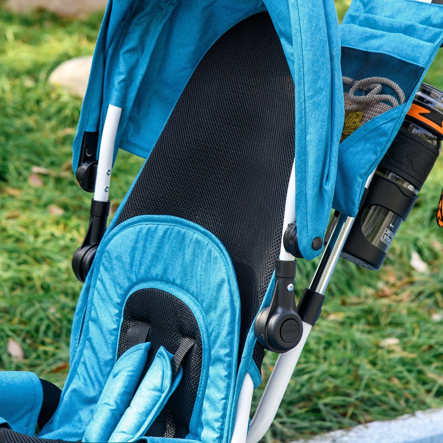6 in 1 Kids Trike with Parent Handle, Canopy, 5-point Seat Belt (2)
