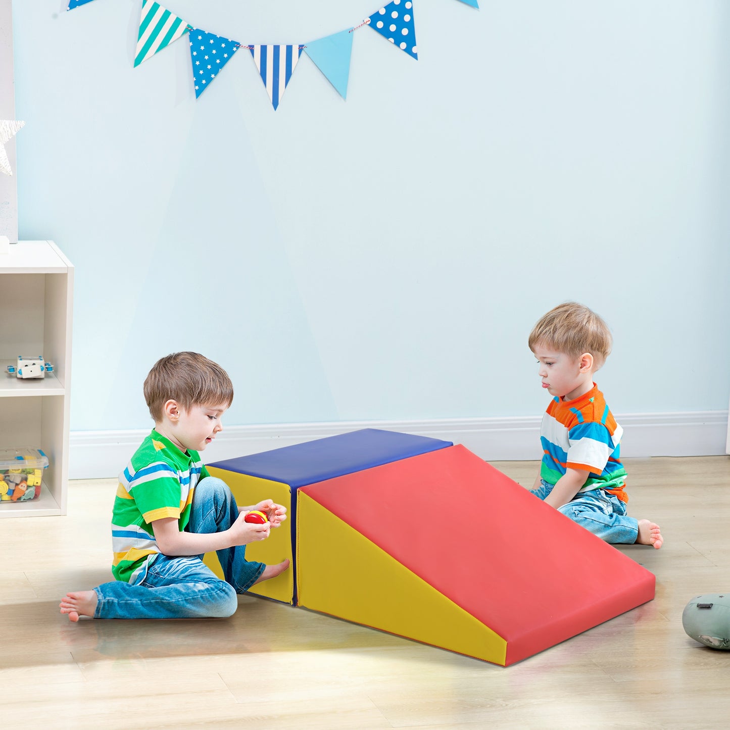 2-Piece Soft Playset for Toddlers, Climbing, Crawling