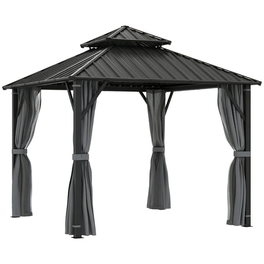 3 x 3(m) Hardtop Gazebo Canopy with Metal Roof