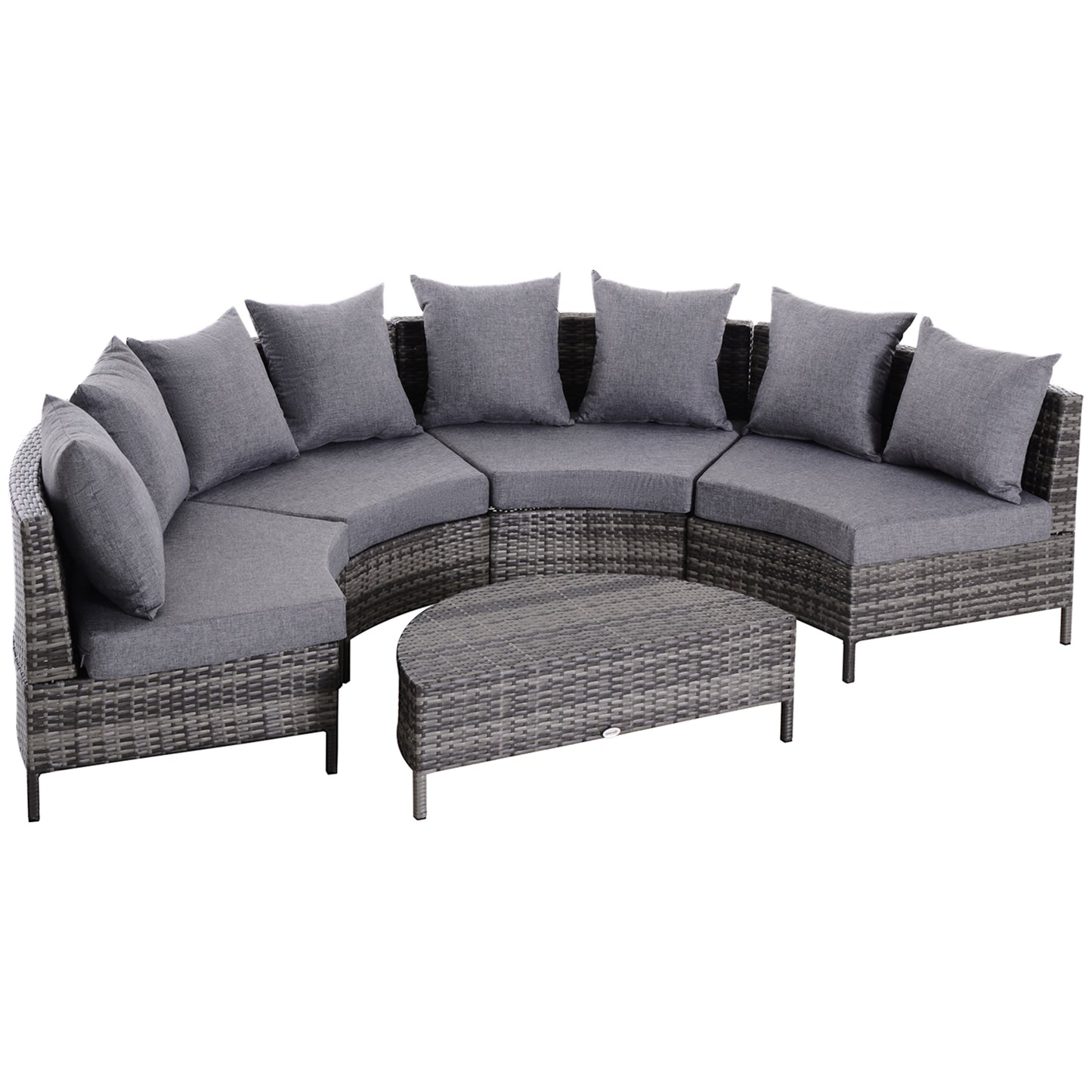 5 Pieces Rattan Garden Furniture Set