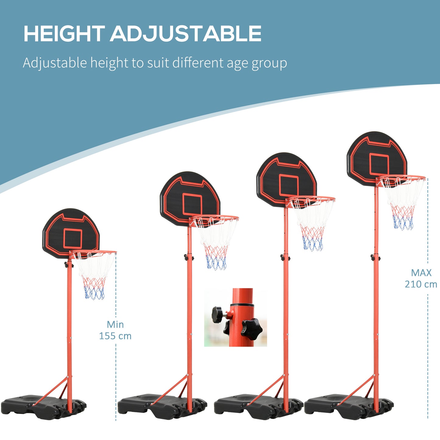 Basketball Hoop Outdoor, Portable Basketball Hoop and Stand