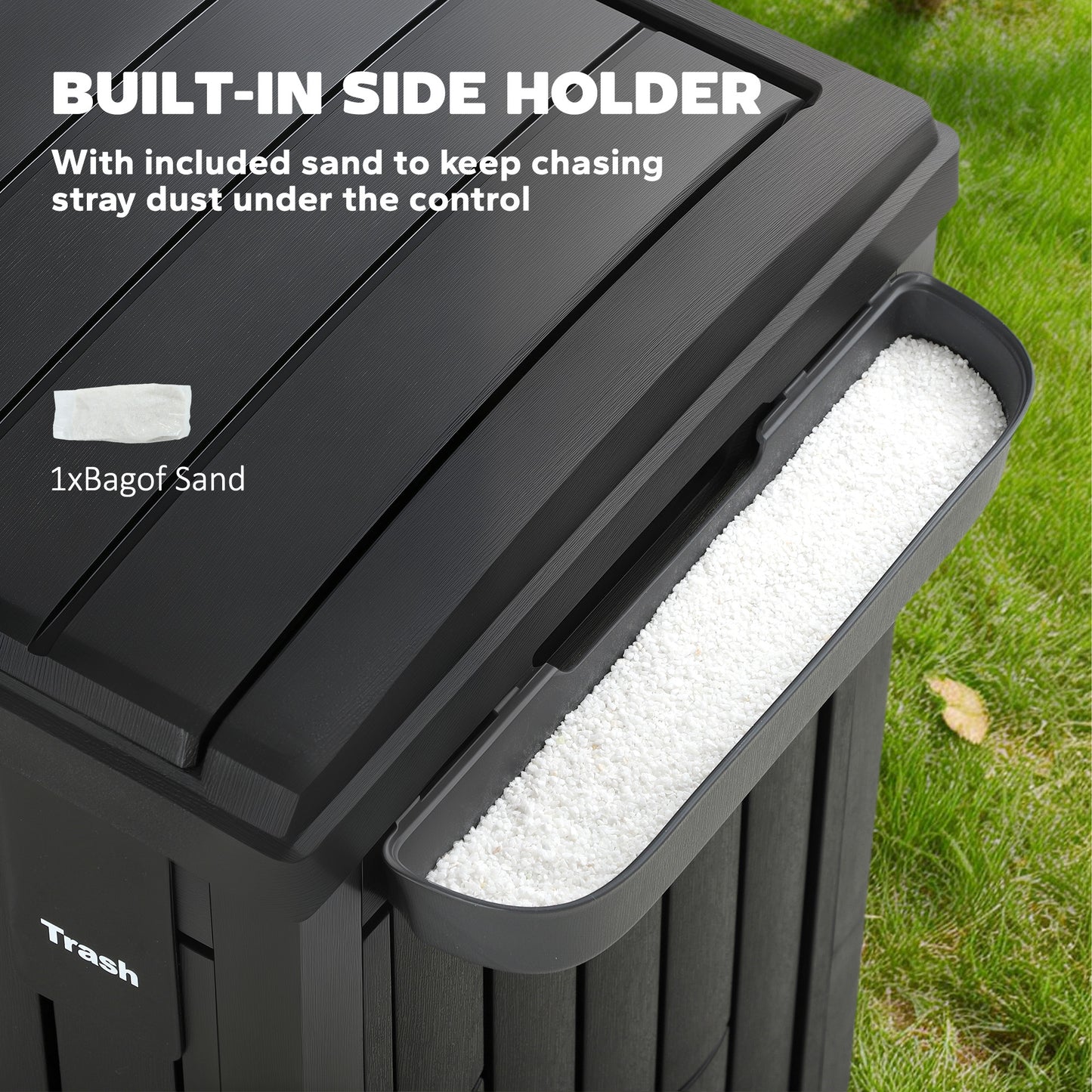 110 L Outdoor Bin with Dual Lid