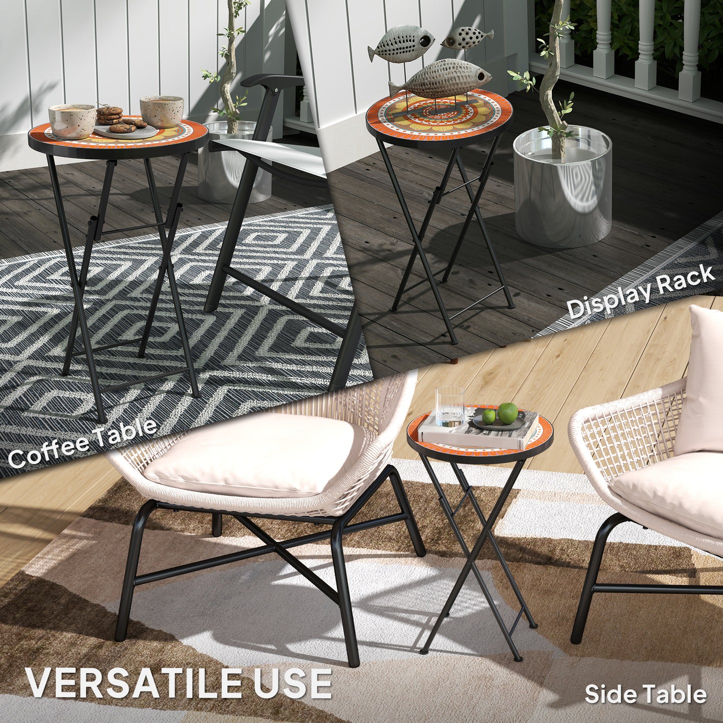 Mosaic Outdoor Garden Table